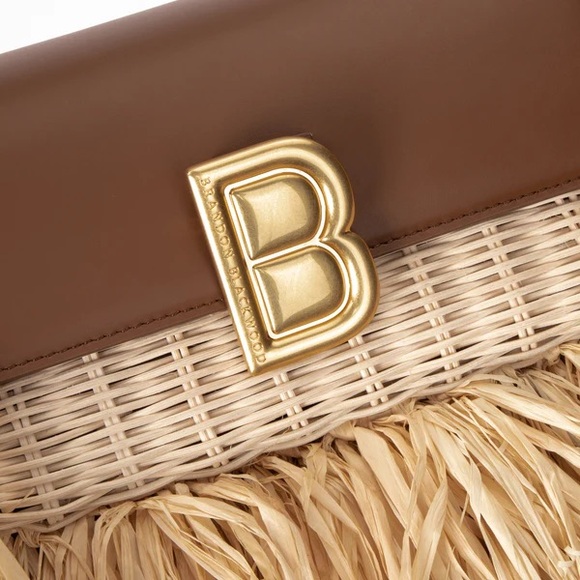 Brandon Blackwood Medium Nia Bag- Fringed Wicker - Picture 5 of 8